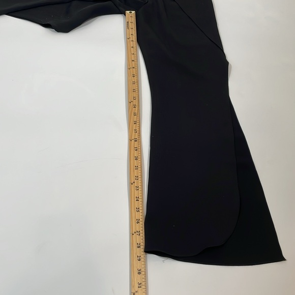 GOEN J. Black Trouser Pantss Size 4 Small Layer Look With High Leg Side Slit EUC - Picture 8 of 10